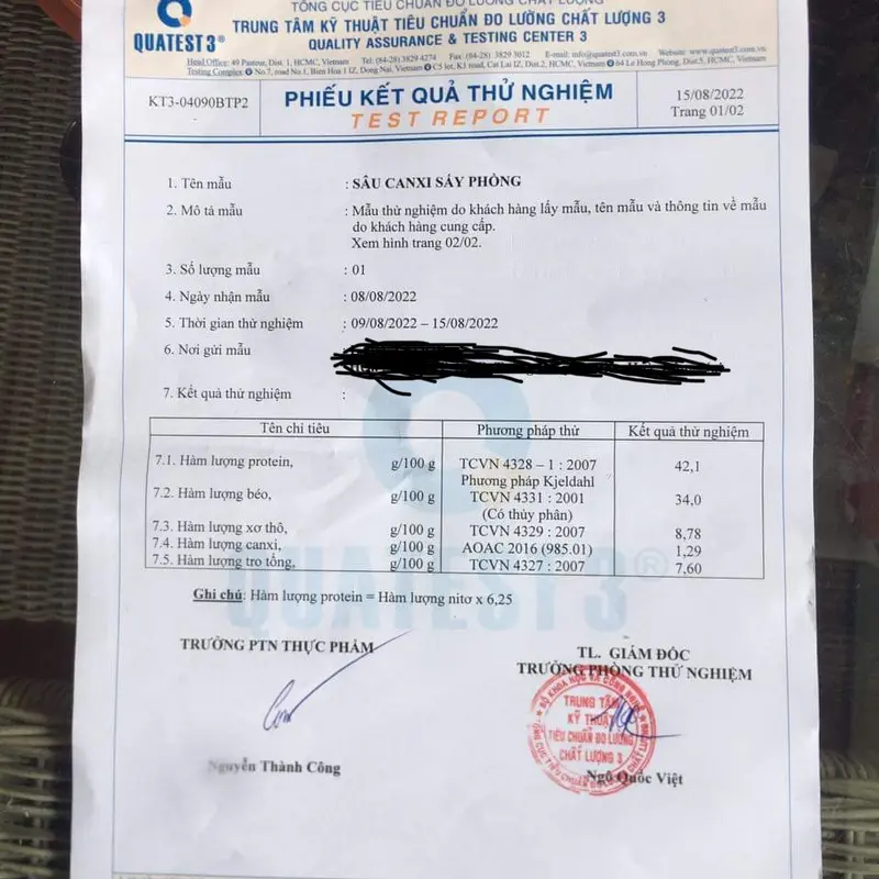 SÂU CANXI SẤY THỨC ĂN CHO GÀ, CHIM, THÚ CƯNG 1