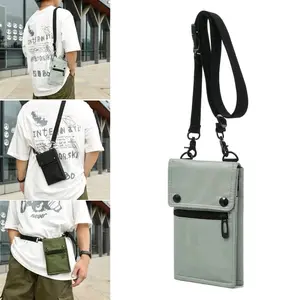 Tas Selempang Pocket Leminho Canvas Dinir Slingphone Pria Dan Wanita