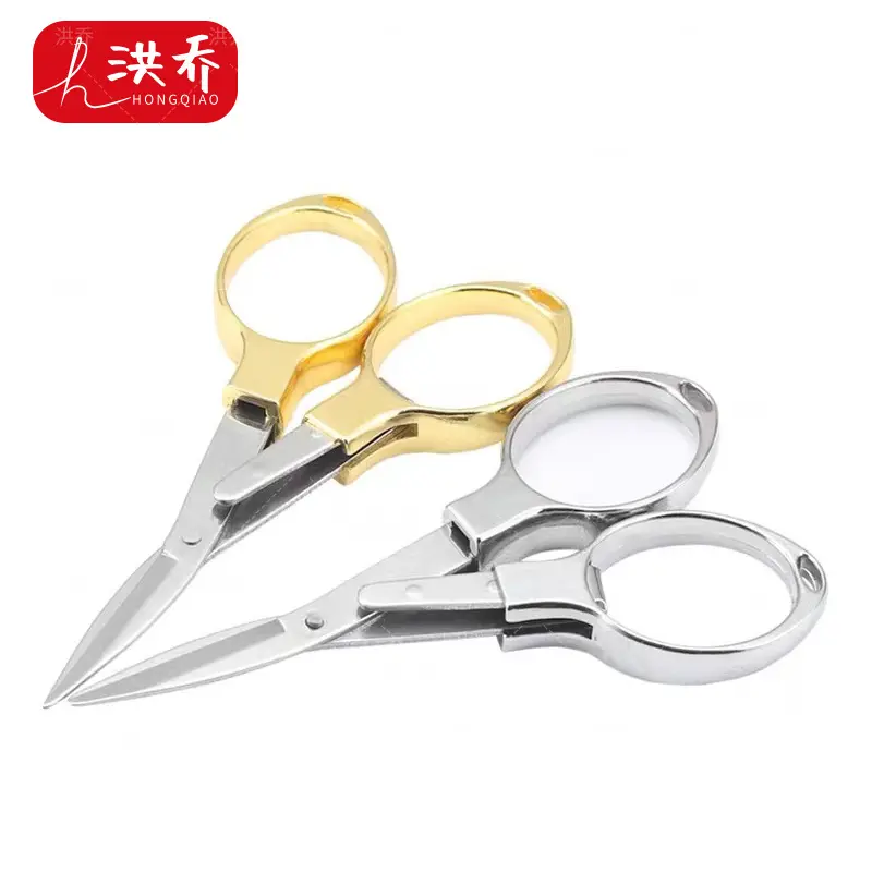 Kéo Gấp Có Thể Gấp Gọn Đa Chức Năng, 8 Chữ, Đầu Chỉ Bằng Thép Không Gỉ, Kéo Nhỏ, Cầm Tay Du Lịch, Thích Hợp Cho Câu Cá Ngoài Trời, Kéo Dây Câu Cá