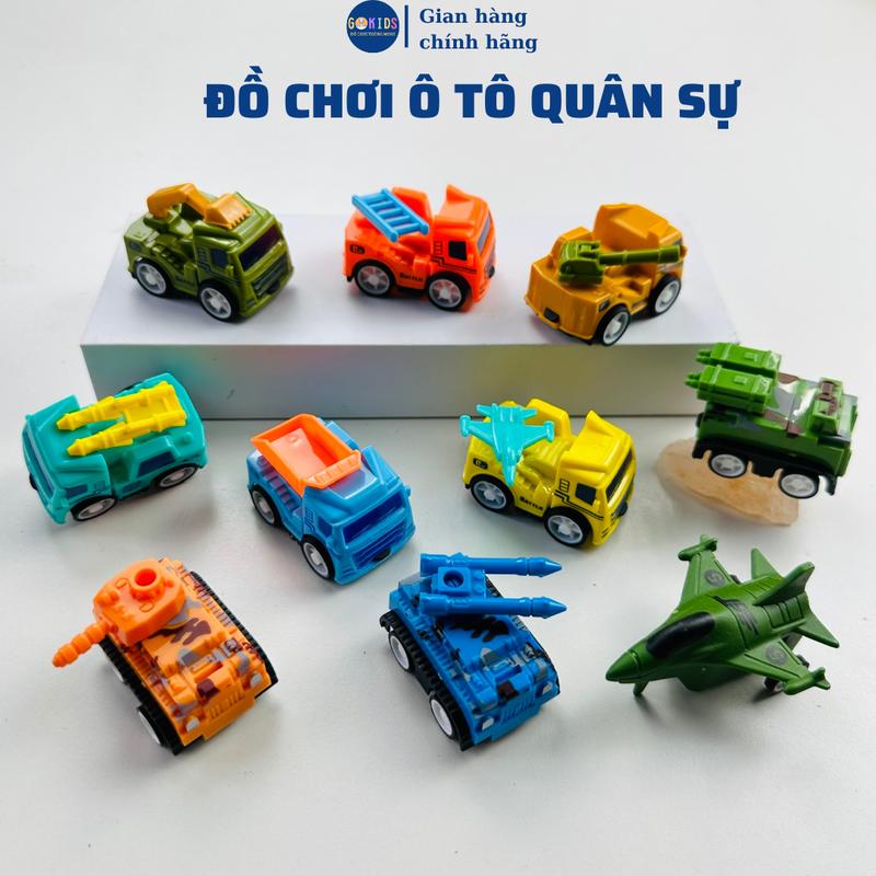 Bộ Xe tăng mini Quân Sự, mô hình xe ô tô, đô chơi cho bé, ô tô phụ kiện sinh nhật