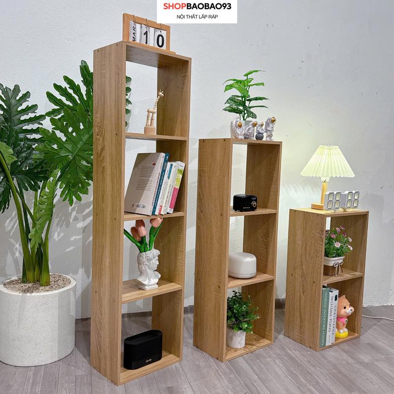 Kệ gỗ tổ ong đa năng kệ sách chất liệu gỗ MDF phong cách hiện đại
