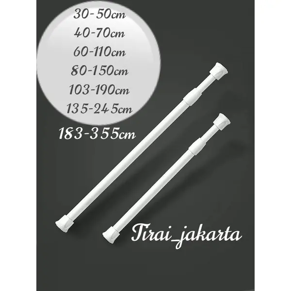 PALING MURAH - TIANG FLEKSIBEL GORDEN TIANG PINTU TIANG TIRAI KAMAR MANDI TIANG KOLONG DAPUR BATANG GORDEN tiang piaa ajaib  tongkat fleksibel tongkat kolong dapur tongkat pipa ajaib tongkat kamar mandi tongkat jemuran tongkat pintu 0