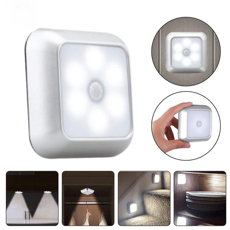 Motion-Sensing Night Lights, 1 Count Stair Wireless Night Lights, Suitable for Cabinet, Toilet, Wardrobe Decoration 8