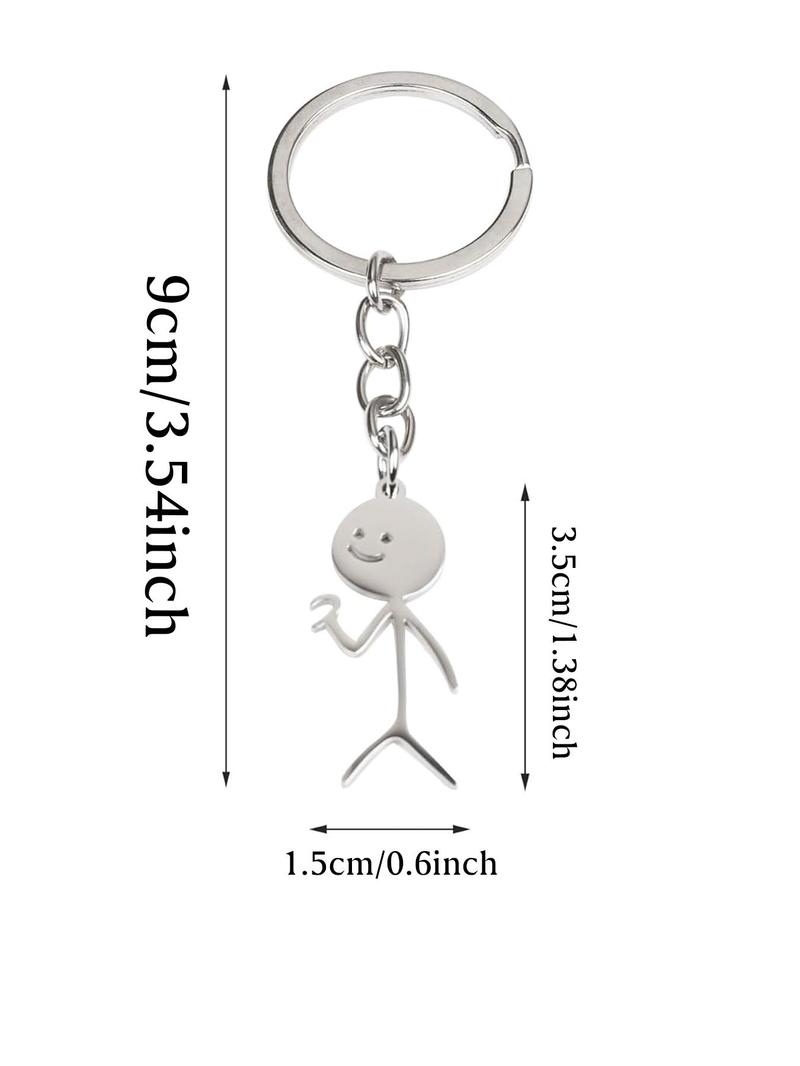 Product Introduction of Couple Keychain, Cute Heart Shaped Keychain with Chain Necklace, Fashion Accessories for Women & Men, Trendy All-match & Exquisite Keychain for Birthday Gift, Valentine's Day, Gift 1