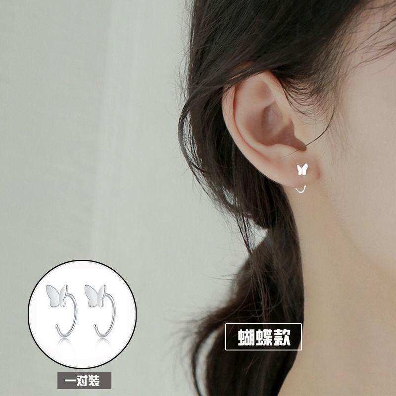 Product Introduction of 925 Silver Stud Earrings Women's New Fashion Ear Hook Ear Ring Graceful and Petite Design Earrings 6