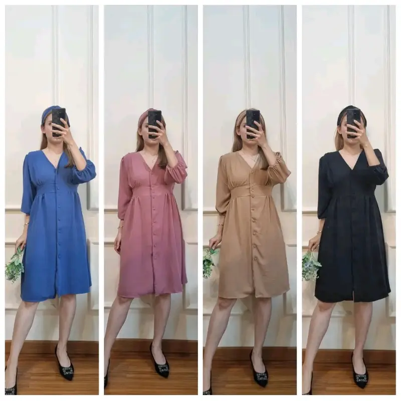 leica dress casual elegant d 7604-1001 Santai V-Neck 1