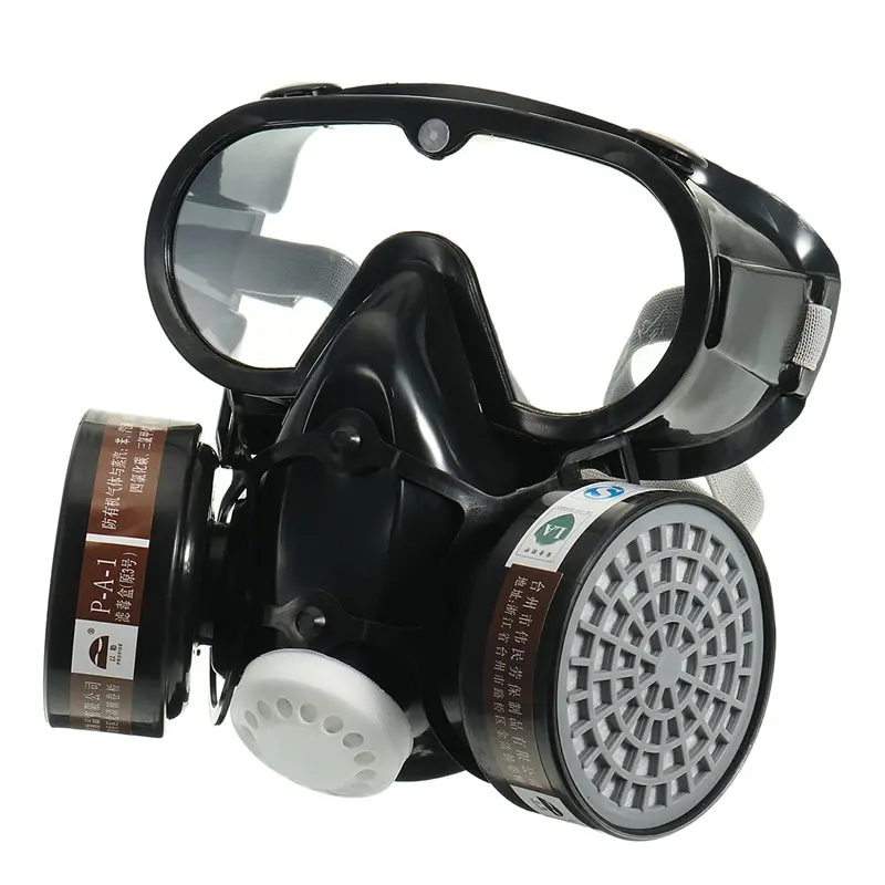 Masker Gas Respirator Full Face with Activated Carbon Filter - SF01 - No Color 0