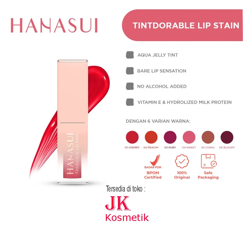 Hanasui Lip Tint Tintdorable Lip Stain - LipTin High Pigmentation Matte
