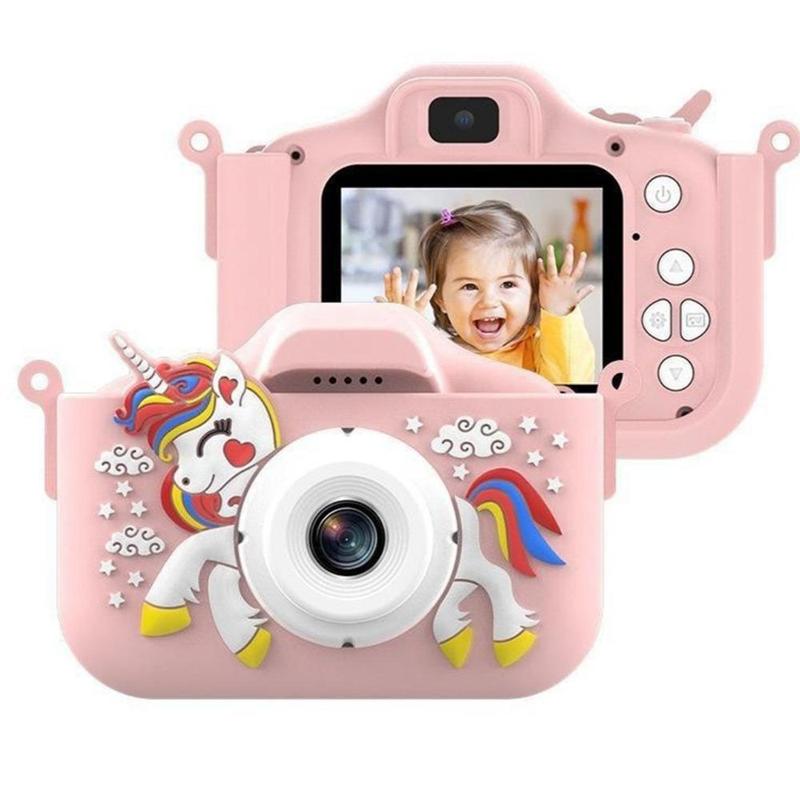 Product Introduction of Unicorn Design Digital Camera with 32GB Card, 1 Set 1080P HD Video Camera, Rechargeable Digital Camera for Boys & Girls Birthday Gift 8