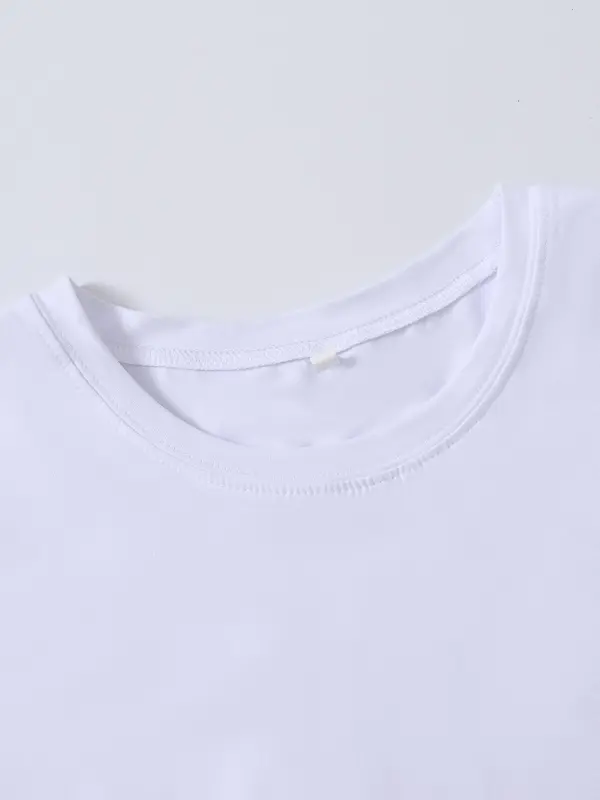 Men's Regular Fit Letter & Lightning Print Round Neck Tee, Summer Clothes Casual Short Sleeve Crew Neck T-shirt for Summer, Men's Top for Daily Wear 3