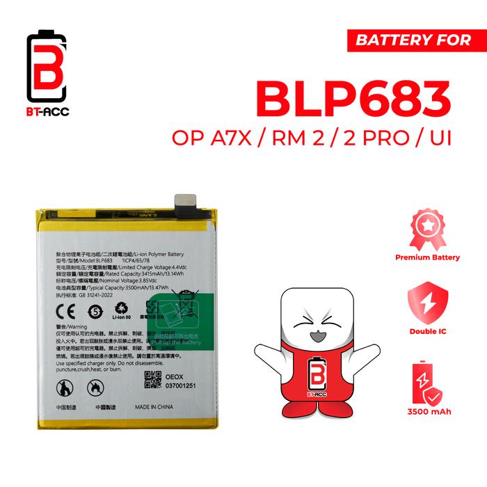 Gambar BT-ACC BLP683 Baterai Batre Replacement For A7X/REALME 2/2 PRO/UI dari BT ACC OFFICIAL STORE Kota Administrasi Jakarta Utara Tokopedia