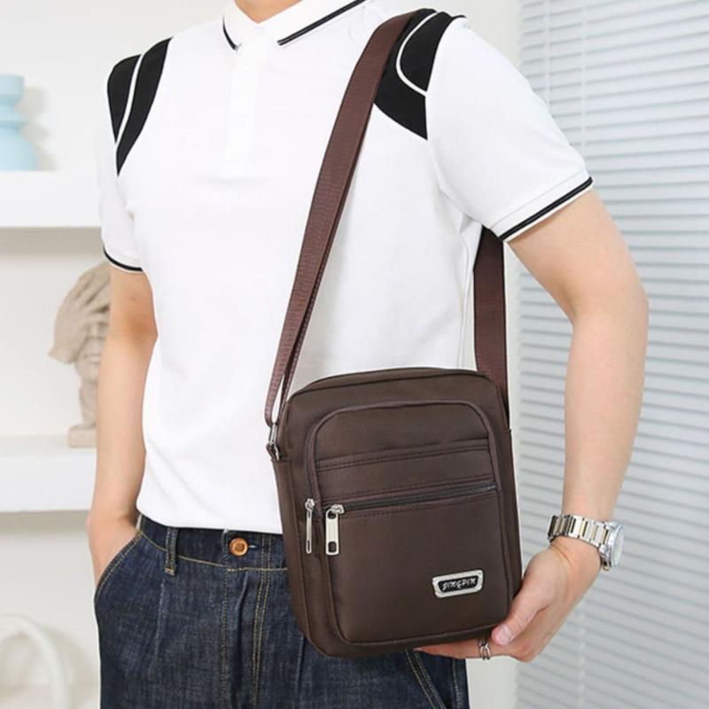 Product Introduction of Fashion Sports Bag Nylon Men's Large Capacity Multi Pocket Casual Shoulder Bag  Outdoor Color Multi Functional Crossbody Bag 9