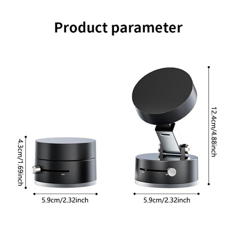 Vacuum Magnetic Cell Phone Car Mount, Retractable Folding Cell Phone Mount, Navigation Magnetic Mount, Lazy Person Mount, Phone Accessories, Stand 1