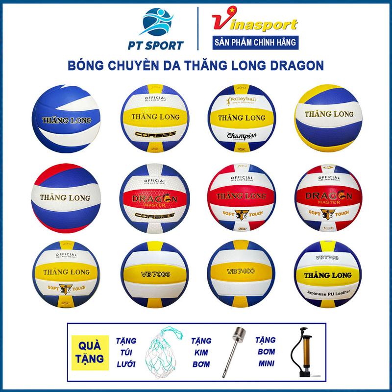 TẶNG BƠM Bóng chuyền Thăng Long Dragon 7700 7720 7400 7420 7000 Chính Hãng | Da PU PVC Đạt Tiêu Chuẩn Thi Đấu Tập Luyện Nam Sport