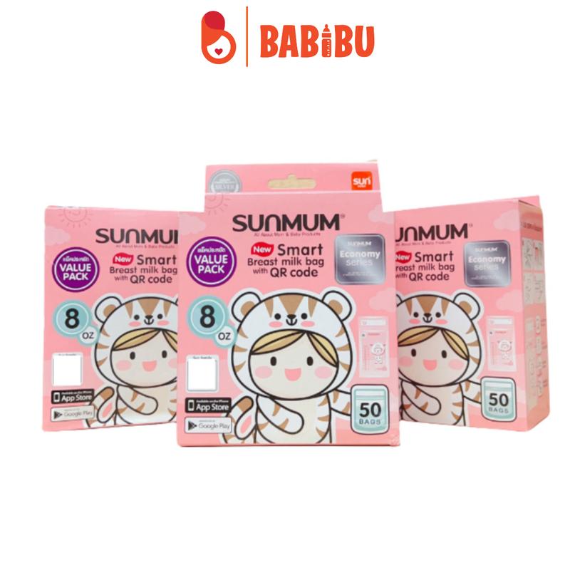 Túi trữ sữa Sunmum chính hãng dung tích 100ml, 150ml, 250ml date 2029 Đựng Sữa Bột