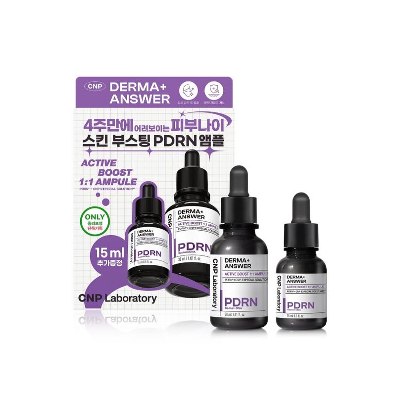   CNP Laboratory Official x KOL  Set tinh chất PDRN căng bóng sáng da h.ỗ trợ tái tạo da CNP Derma Answer Active Boost Ampule 15ml+30ml 
