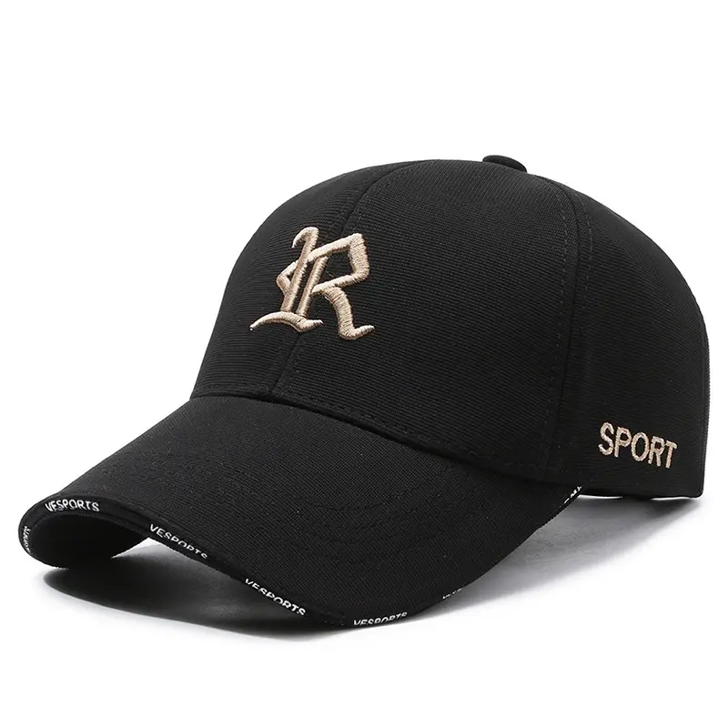 VOGUE new 3D Embroidered R baseball unisex couple hat bucket cap for women men
