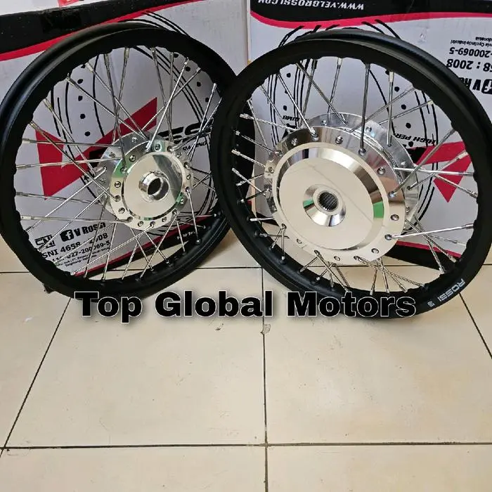 Velg Ring 14 Matic Mio Beat Vario110/125/150 Scoopy Genio Sepasang Accessories Ban Motorcycle - Beat Karbu/CW