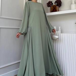 Pakaian Wanita Muslim, Ketibaan Baru, Longgar, Warna Pepejal, Jubah Abaya, Fesyen, DM103
