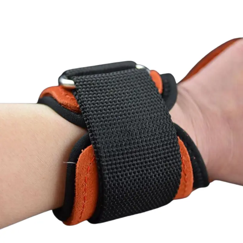 Găng Tay Tập Gym - Dây Kéo Lưng - Strap Da Bò Hỗ Trợ Tập Gym, Deadlift, Lên Xà, Nâng Tạ Valeo 6