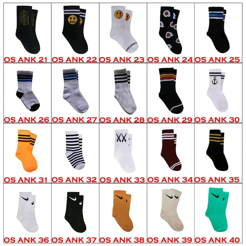 kaos kaki anak oldschool Katun 4