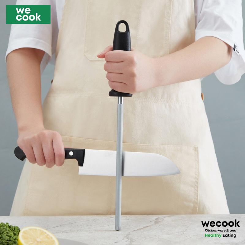 Dụng cụ mài dao 31cm WECOOK thép carbon siêu cứng - Thanh liếc dao Nhật Bản chống hỏng dao cao cấp | 050