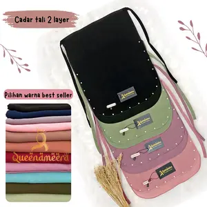 Ameera Cadar Permata / dua layer ceruty babydoll / tanpa jahitan di bagian mata murah berkualitas Ceruti