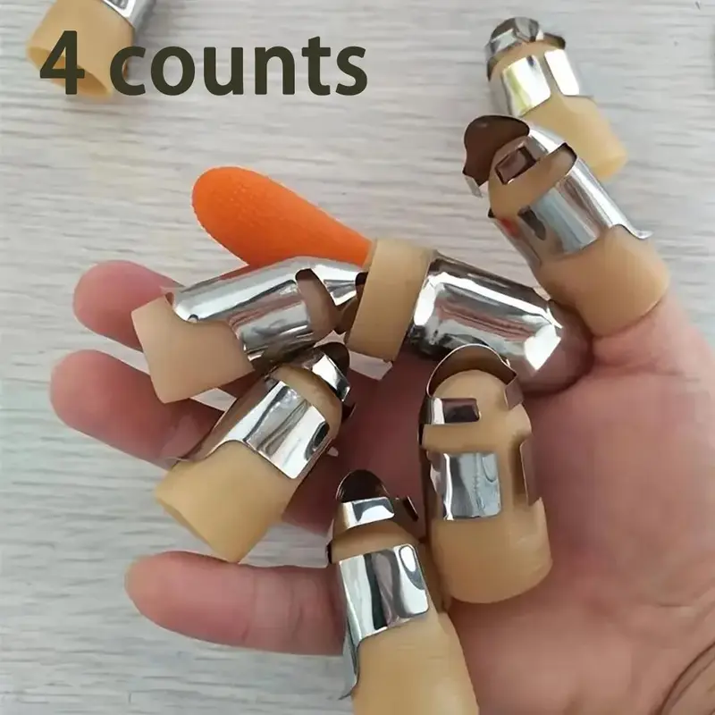 Product Introduction of Thumb Knife Set for Fruit & Vegetable Picking, 4 Counts Portable Garden Tool for BBQs & Outdoor Cooking, Kitchen Utensils & Gadgets 0