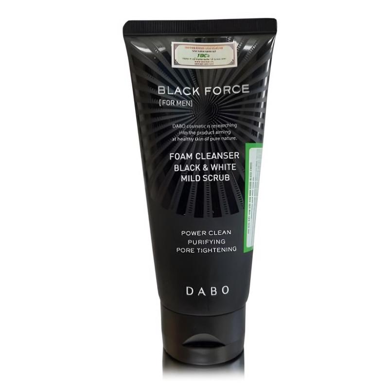 Sữa rửa mặt nam Dabo Black Force ngăn ngừa mụn ,sạch nhờn (120ml)