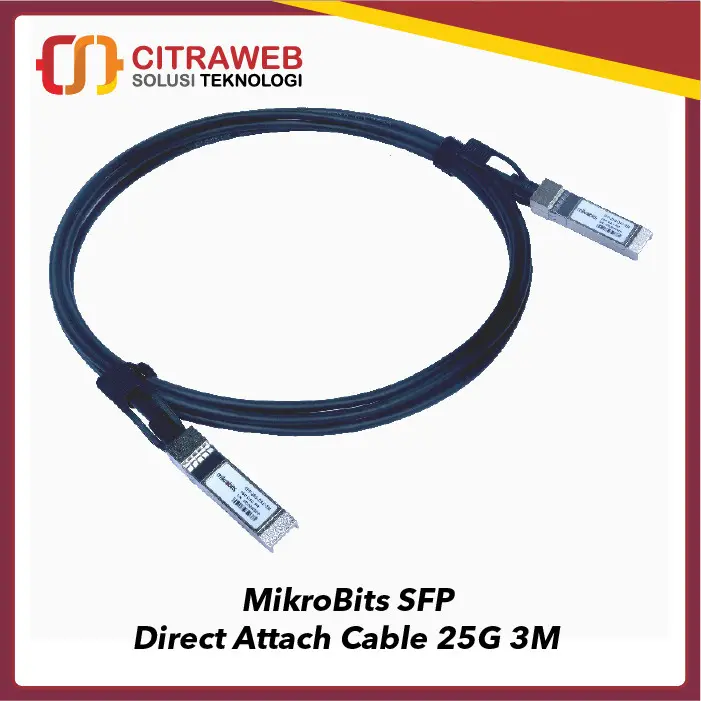 MikroBits SFP Direct Attach Cable 25G 3M SFP-25G-DAC-3M