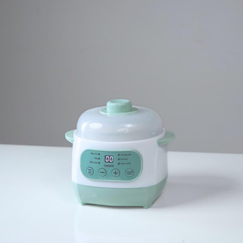 [BEEMI] Nồi nấu chậm BEEMI dung tích 1L, bản tiếng Việt, 6 chức năng, kèm thố sứ an toàn, tiện lợi Nồi Điện Nấu Ăn