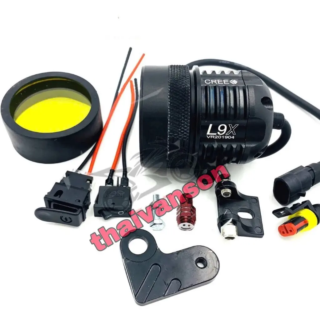 Đèn trợ sáng 9 mắt l9x chống nước tuyệt đối bảo hành 1 năm ánh sáng trắng Phụ tùng xe máy 5d1f1v2df