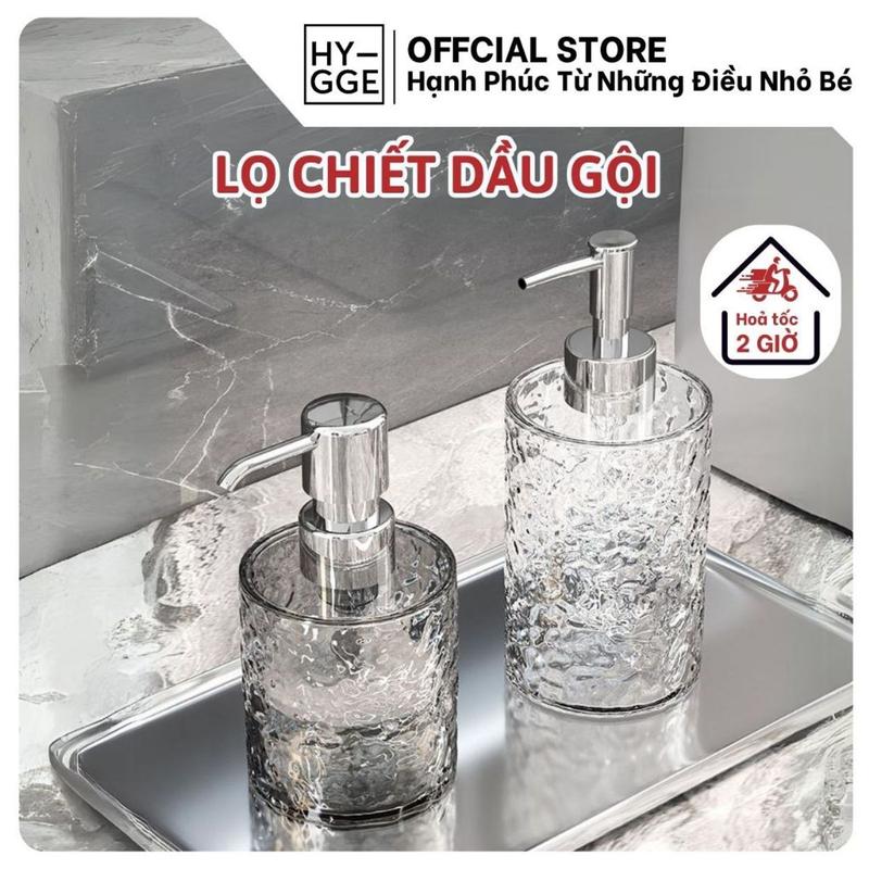 [GIÁ HỜI SẮM TẾT] Lọ Chiết Dầu Gội, Sữa Tắm Nhỏ Gọn HYGGE Chai Chiết  Có Thể Mang Đi Du Lịch Tiện Lợi