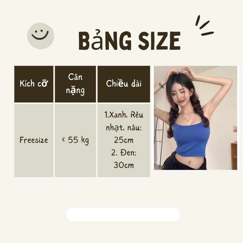 Product Introduction of Set 2 Áo Hai Dây Mảnh Dáng Ngắn Cho Nữ, Chất Cotton Mềm Mại Mút Liền, Co Giãn [R25] Top Women Bra 0