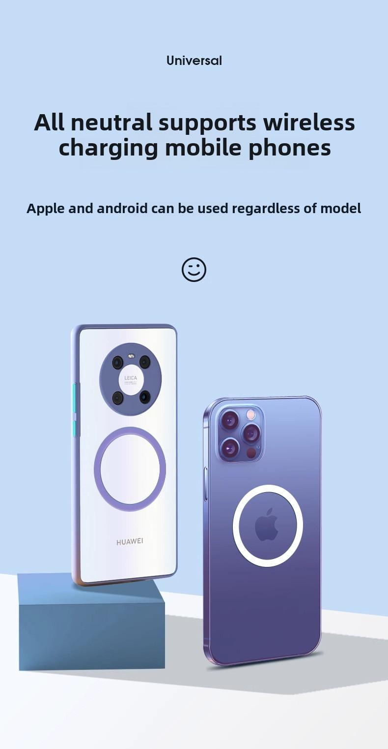 Product Introduction of Mobile phone car mount mobile phone patch magnetic patch wireless charging magsafe back patch magnetic patch ultra-thin universal 8