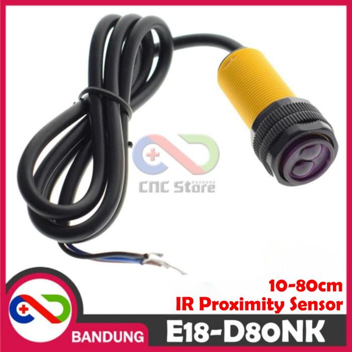 Promo E18-D80NK SENSOR JARAK ADJUSTABLE INFRARED SENSOR SWITCH 10-80CM ...