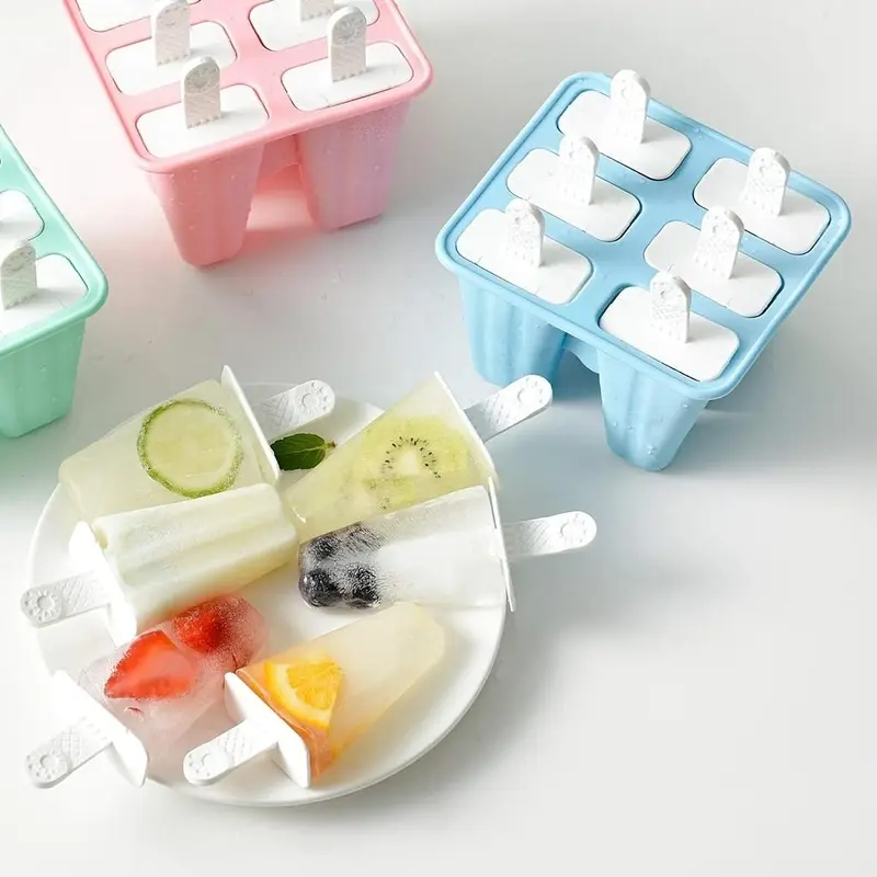 Silicone Ice Pop Maker, 1 Count Multi-grid Ice Pop Mold, Reusable Ice Pop Maker, Ice Pop Maker for Home Kitchen, Kitchen Supplies 6