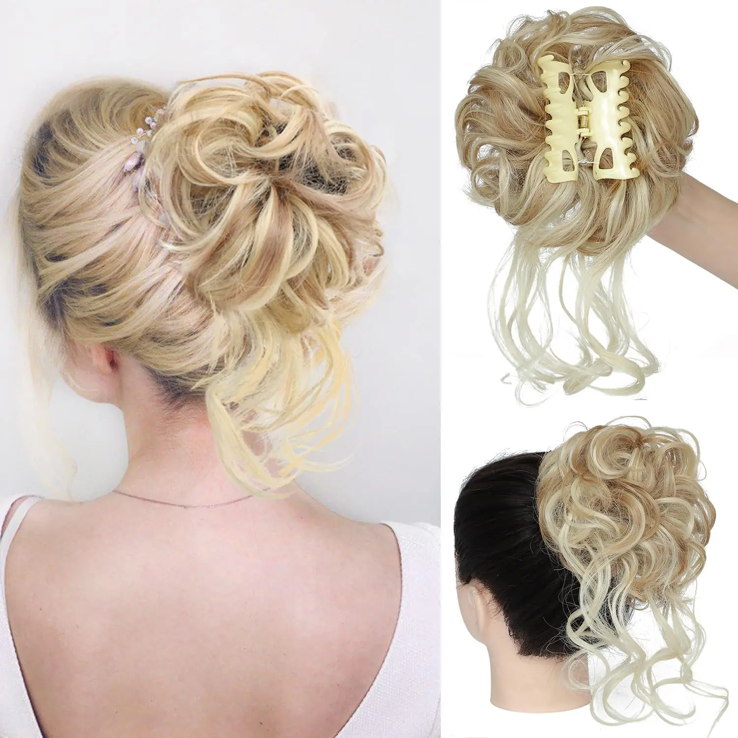 Búi Tóc Nhân Tạo, Phong Cách Âu Mỹ Búi Tóc Nụ Cầm Tay Của Phụ Nữ, Tự Nhiên Và Bồng Bềnh Túi Tóc Dài, Phong Cách Thường Ngày
