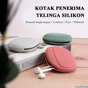Tas Penyimpanan Earphone Silikon Portabel Kotak Kabel Data Case Charger Headset Mini Ringkas Anti Debu Tahan Lama Organizer Aksesoris Travel