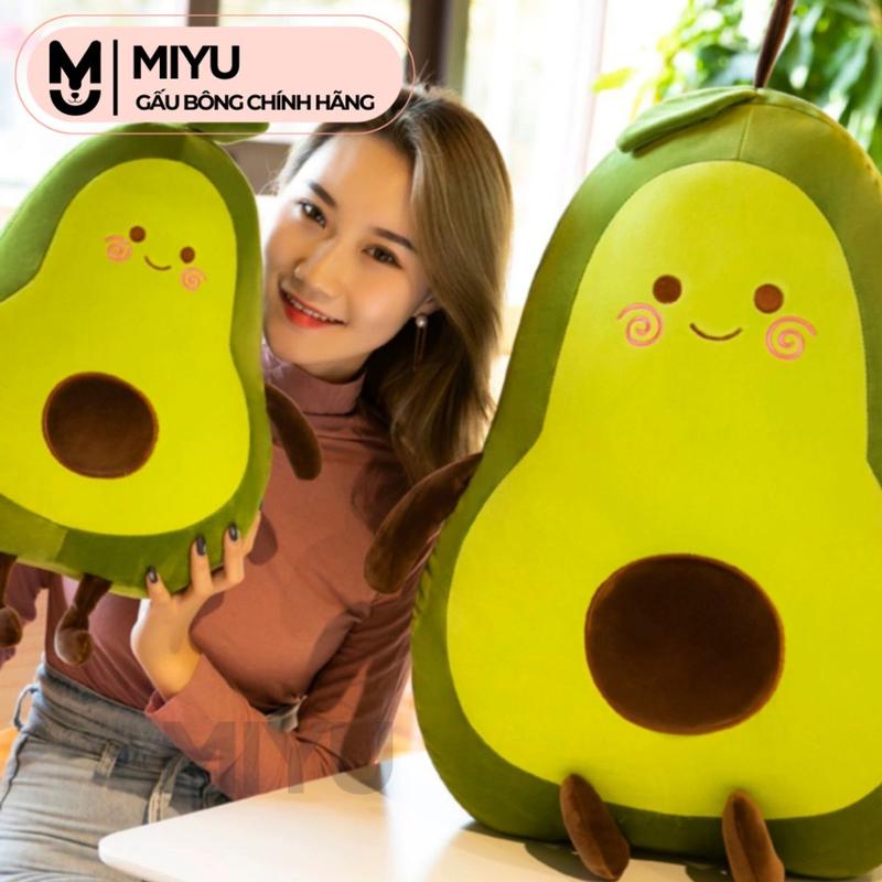 Gấu Bông Bơ Tròn MIYU - Quả Bơ Xanh Đáng Yêu - Thú Nhồi Bông Cao Cấp - Thú Bông Chất Vải Siêu Mịn - An Toàn Với Trẻ Em 6