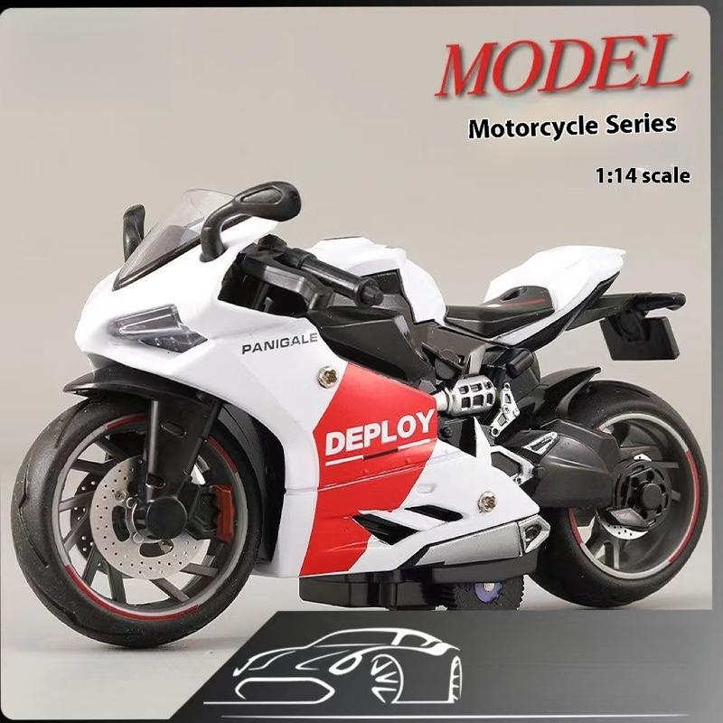 Product Introduction of Motorcycle Ducati Toy Boy Simulation Alloy Locomotive Model Children's Power Control Toy Car Small Birthday Gift.j 0