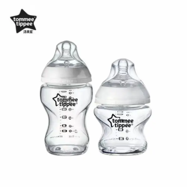 Tommee Tippee Closer To Nature Newborn Starter Set Glass Bottle bib Bottle Brush Soothing pacifier