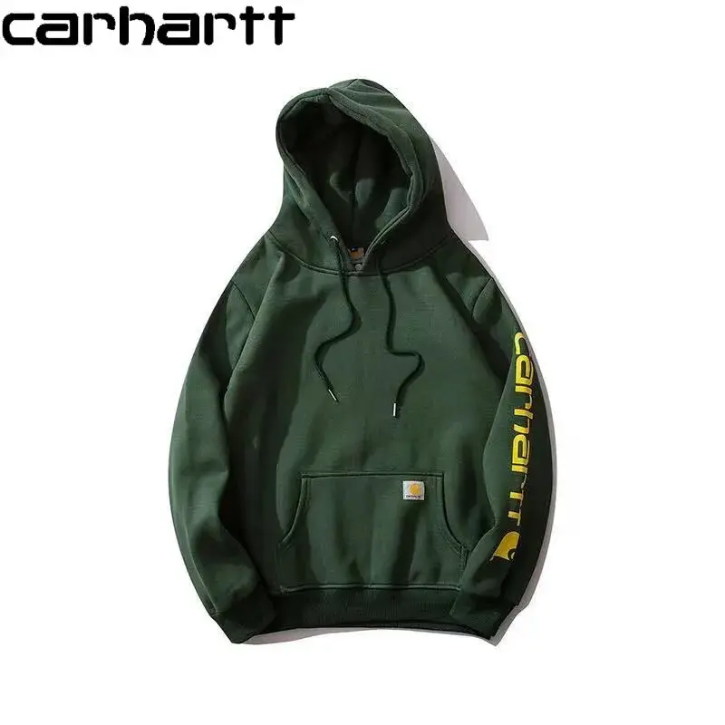 carhartt printed hoodies, men's hoodies, men's casual pullover hooded thin sweatshirts, suitable for spring.