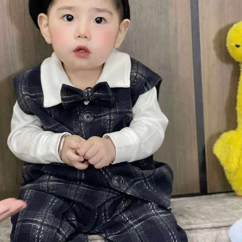 Set ghile dạ công tử 4 chi tiết cho bé 7-16kg 0