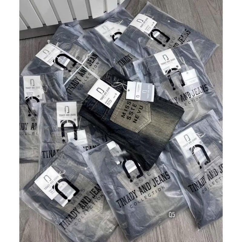 Quần baggy jean mài rách thêu túi miss 5