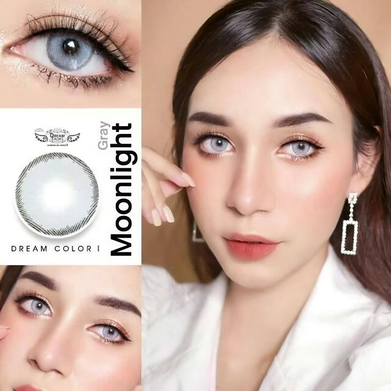 Softlens Moonlight Normal Minus Botol by Dreamcolor1 Gray Soflens Brown 1