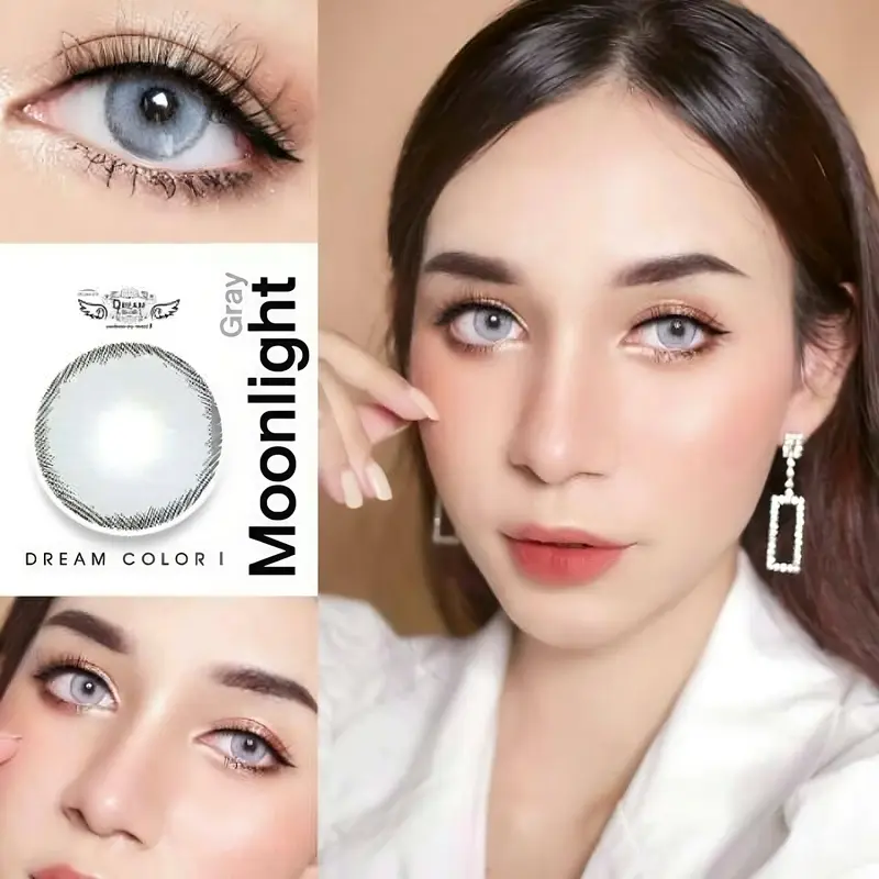 Softlens Moonlight Normal Minus Botol by Dreamcolor1 Gray Soflens Brown 1