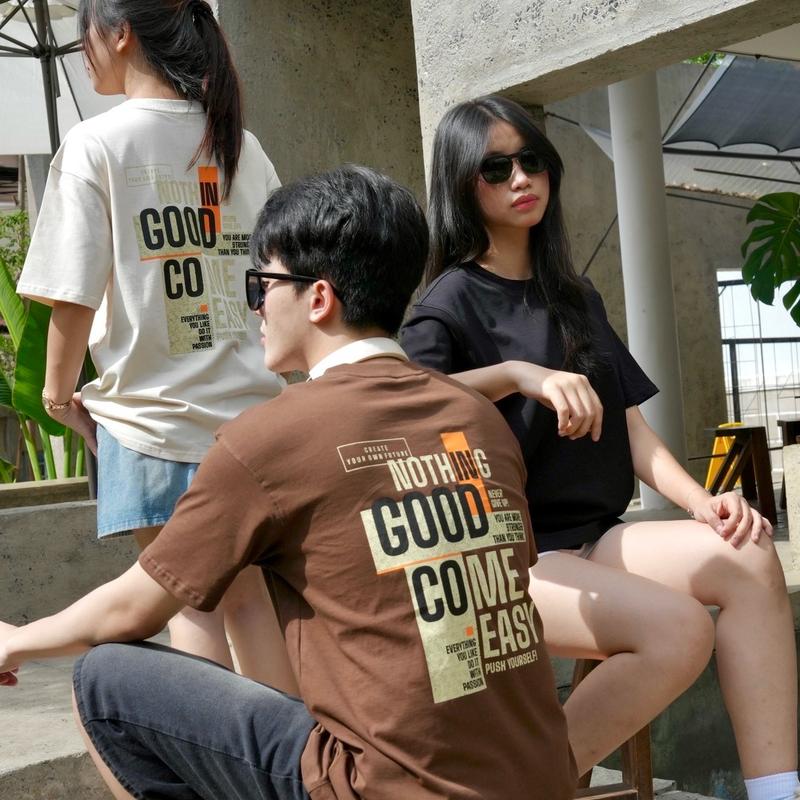 Áo thun cotton UniLocal cao cấp mềm mướt 270gsm oversize unisex Nothing áo phông chất liệu cao cấp 4