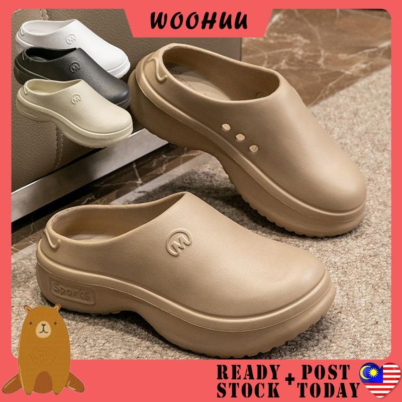 READY STOCK WOOHUU Simple Casual Slide Slip on Sandals Kasut - TikTok ...