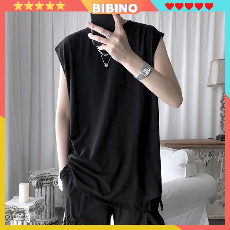 Áo ba lỗ nam sát nách form rộng vải thun cotton mềm mịn thoáng mát unisex big size BIBINO Áo thun không tay tank top nam nữ cao cấp đẹp tập gym thể thao in hình đẹp thoáng mát mềm mịn